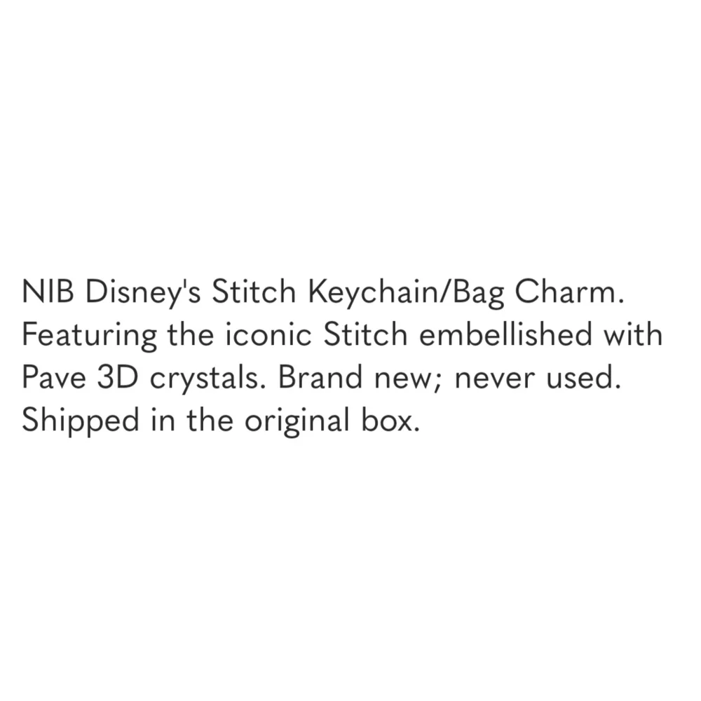 Disney's Stitch Keychain/Bag Charm